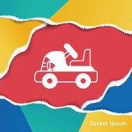 baby toy car icon