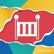 Baby bed icon N4