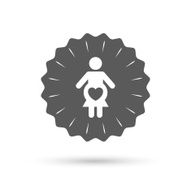 Pregnant sign icon Pregnancy symbol N3