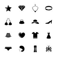 Fashion and accessories icon set N10
