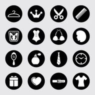 Fashion and accessories icon set N11