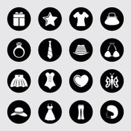Fashion and accessories icon set N12