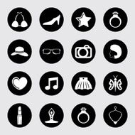 Fashion and accessories icon set N13