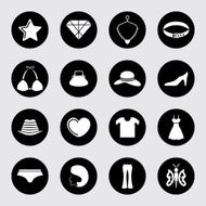 Fashion and accessories icon set N14