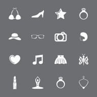 Fashion and accessories icon set N21
