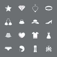 Fashion and accessories icon set N22
