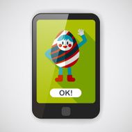 easter costume flat icon with long shadow eps10