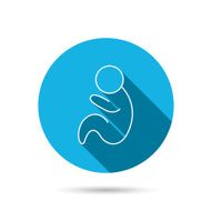 Baby infant icon Pediatrics sign N4