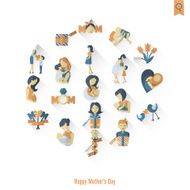 Happy Mothers Day Icons N142