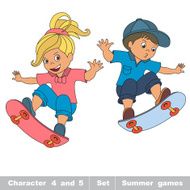 Summer outdoor games for children Kids summer sport