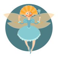 Fairy in blue dress