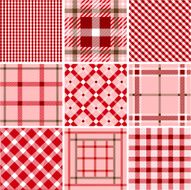 Set of plaid patterns