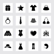 Fashion and accessories icon set N23