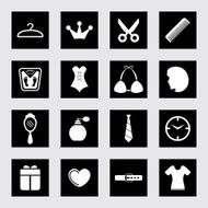 Fashion and accessories icon set N31