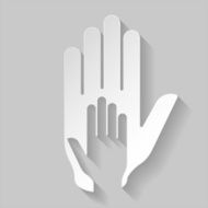 Paper helping hand