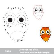 Game for numbers One cartoon owl