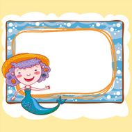 Mermaid And Hat Frame