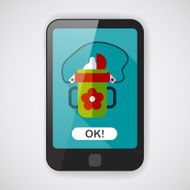 kid water bottle flat icon with long shadow EPS 10 N3