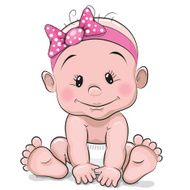 Cute Cartoon Baby Girl N7