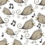 Birds seamless pattern