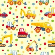 Toys heavy construction machines seamless pattern N2