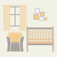 Baby room with furniture