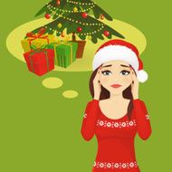 Stressed holiday woman