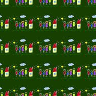 Colorful seamless pattern on blackboard N6