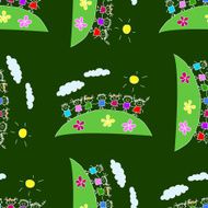Colorful seamless pattern on blackboard N10