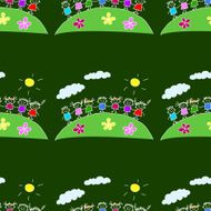 Colorful seamless pattern on blackboard N12