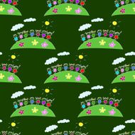 Colorful seamless pattern on blackboard N13