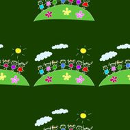 Colorful seamless pattern on blackboard N15