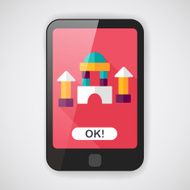 brick house flat icon with long shadow N13