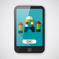 brick house flat icon with long shadow N15