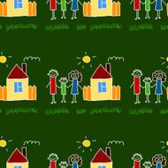 Colorful seamless pattern on blackboard N26