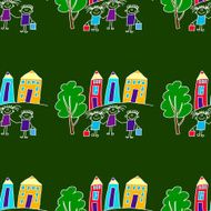 Colorful seamless pattern on blackboard N27