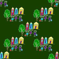 Colorful seamless pattern on blackboard N30