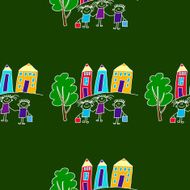 Colorful seamless pattern on blackboard N31
