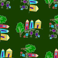 Colorful seamless pattern on blackboard N32