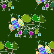 Colorful seamless pattern on blackboard N33