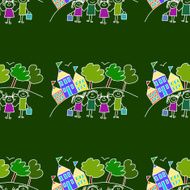 Colorful seamless pattern on blackboard N34