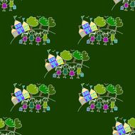 Colorful seamless pattern on blackboard N38