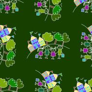 Colorful seamless pattern on blackboard N40