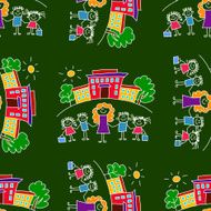 Colorful seamless pattern on blackboard N41