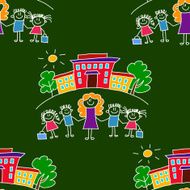 Colorful seamless pattern on blackboard N42