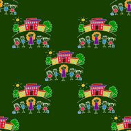 Colorful seamless pattern on blackboard N46