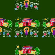 Colorful seamless pattern on blackboard N47