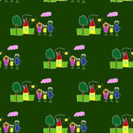 Colorful seamless pattern on blackboard N52