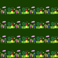 Colorful seamless pattern on blackboard N53
