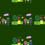 Colorful seamless pattern on blackboard N55